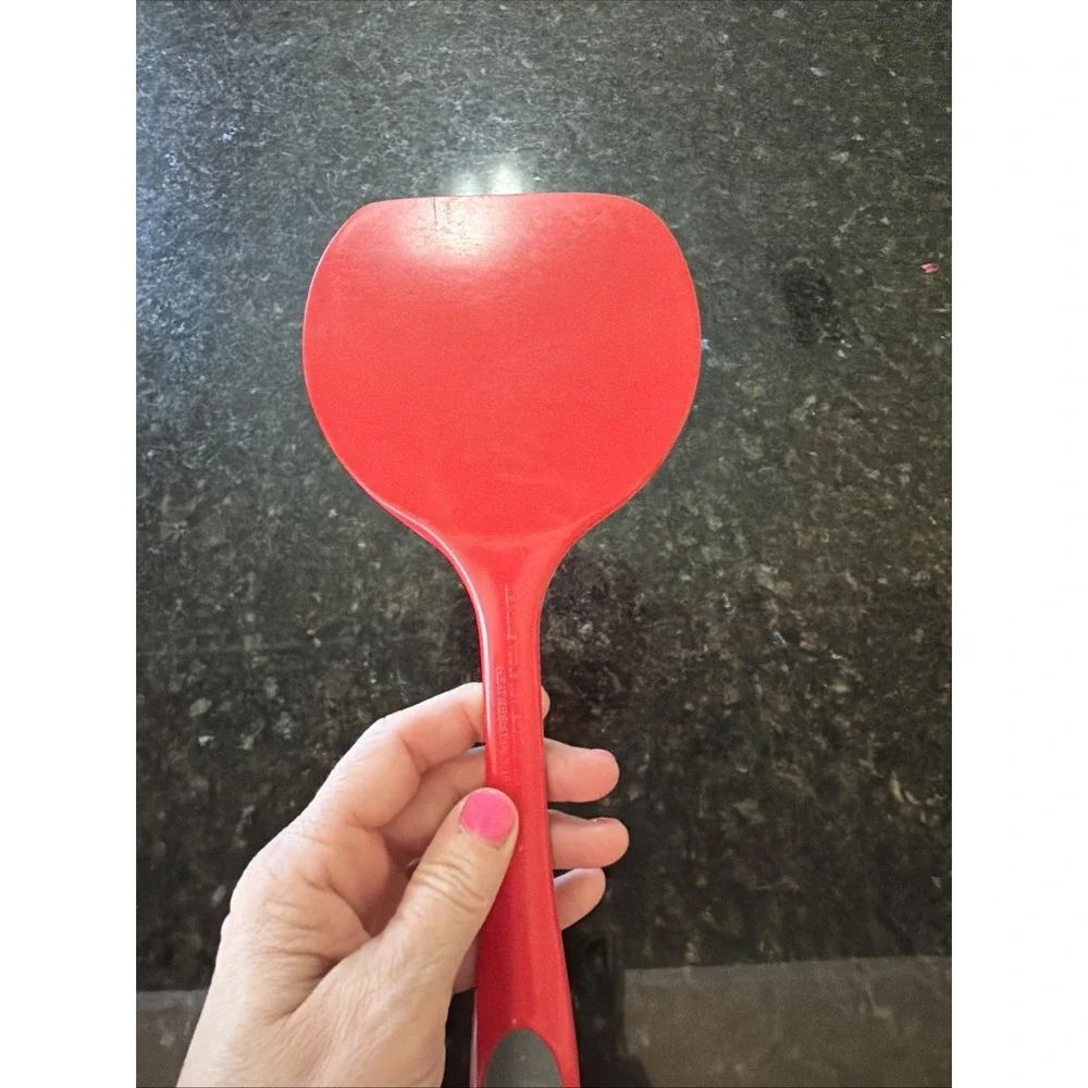 Betty‎ Crocker Red Flat Spatula Turner Melamine Plastic Cooking Utensil Kitchen